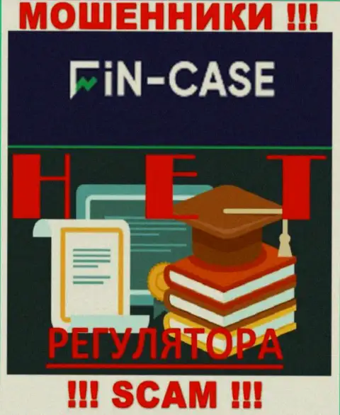 Сведения о регуляторе конторы Fin Case не разыскать ни на их портале, ни в интернет сети