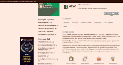 Статья про FOREX дилинговую компанию Kiexo Com имеется на web-сайте directory financemagnates com
