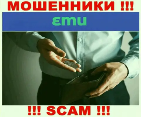 Вся деятельность EMU сводится к грабежу биржевых игроков, так как они интернет-мошенники