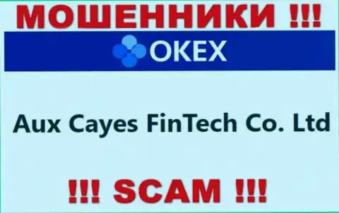 Aux Cayes FinTech Co. Ltd это компания, владеющая лохотронщиками OKEx