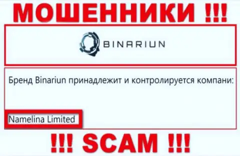 Вы не сможете уберечь собственные вложения сотрудничая с организацией Binariun, даже в том случае если у них есть юр лицо Namelina Limited