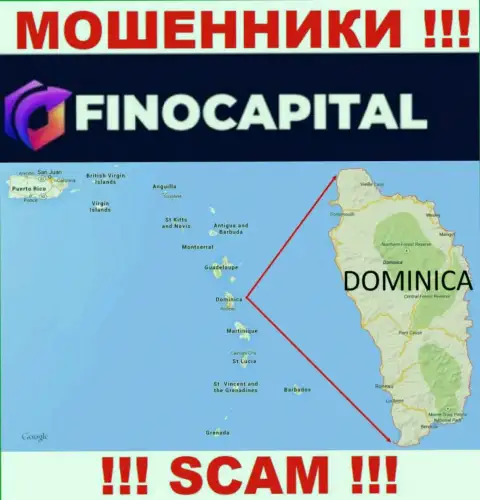 Официальное место регистрации FinoCapital на территории - Доминика