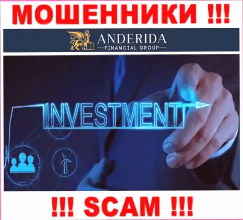 Anderida Financial Group обманывают, оказывая противозаконные услуги в области Investing