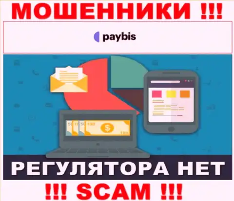 У PayBis Com на сайте не найдено информации об регуляторе и лицензии организации, следовательно их вообще нет