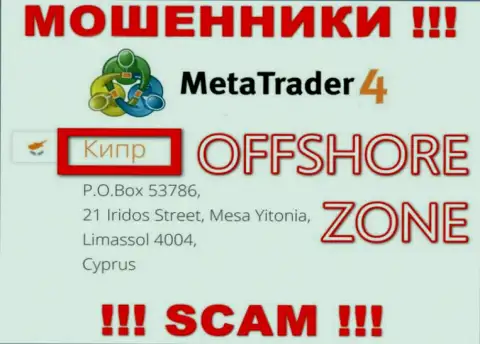 Контора MetaQuotes Ltd имеет регистрацию довольно-таки далеко от слитых ими клиентов на территории Cyprus