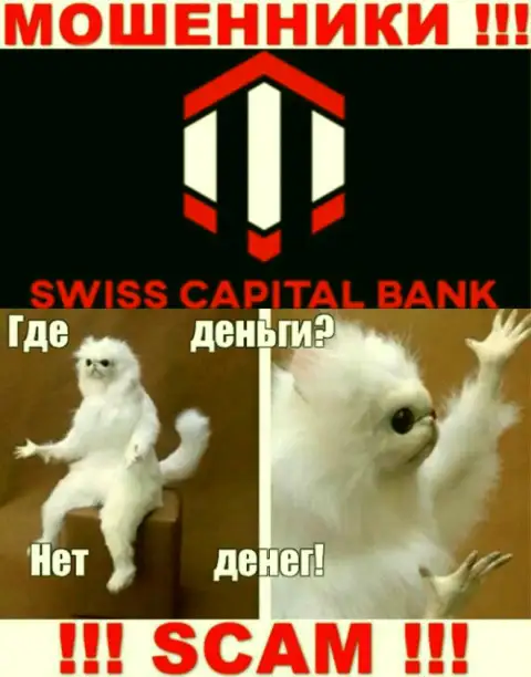 Если вдруг ожидаете доход от совместной работы с брокером SwissCapital Bank, то зря, эти мошенники ограбят и Вас
