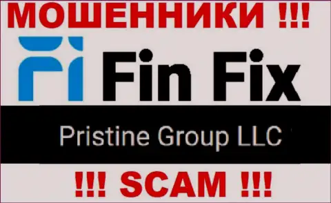 Юридическое лицо, которое владеет интернет-аферистами FinFix это Pristine Group LLC