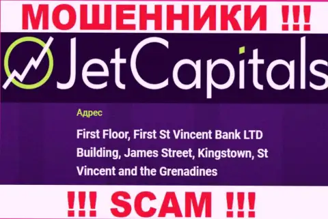 JetCapitals - это МОШЕННИКИ, засели в оффшорной зоне по адресу - First Floor, First St Vincent Bank LTD Building, James Street, Kingstown, St Vincent and the Grenadines