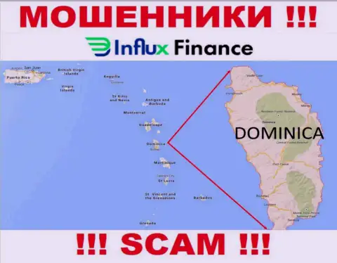 Компания InFluxFinance Pro - internet ворюги, пустили корни на территории Commonwealth of Dominica, а это офшор