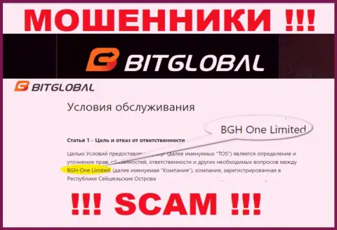 BGH One Limited - это руководство бренда БитГлобал Ком