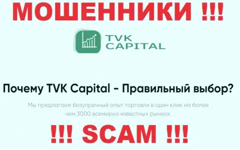 Брокер - это сфера деятельности, в которой мошенничают TVK Capital