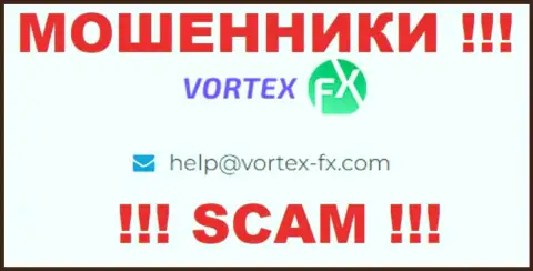На сайте Vortex-FX Com, в контактных сведениях, показан электронный адрес указанных мошенников, не пишите, лишат денег