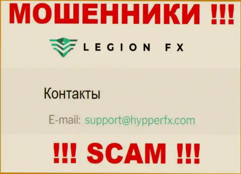 Адрес электронной почты мошенников ГипперФИкс Ком - информация с сайта компании